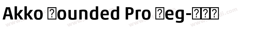 Akko Rounded Pro Reg字体转换